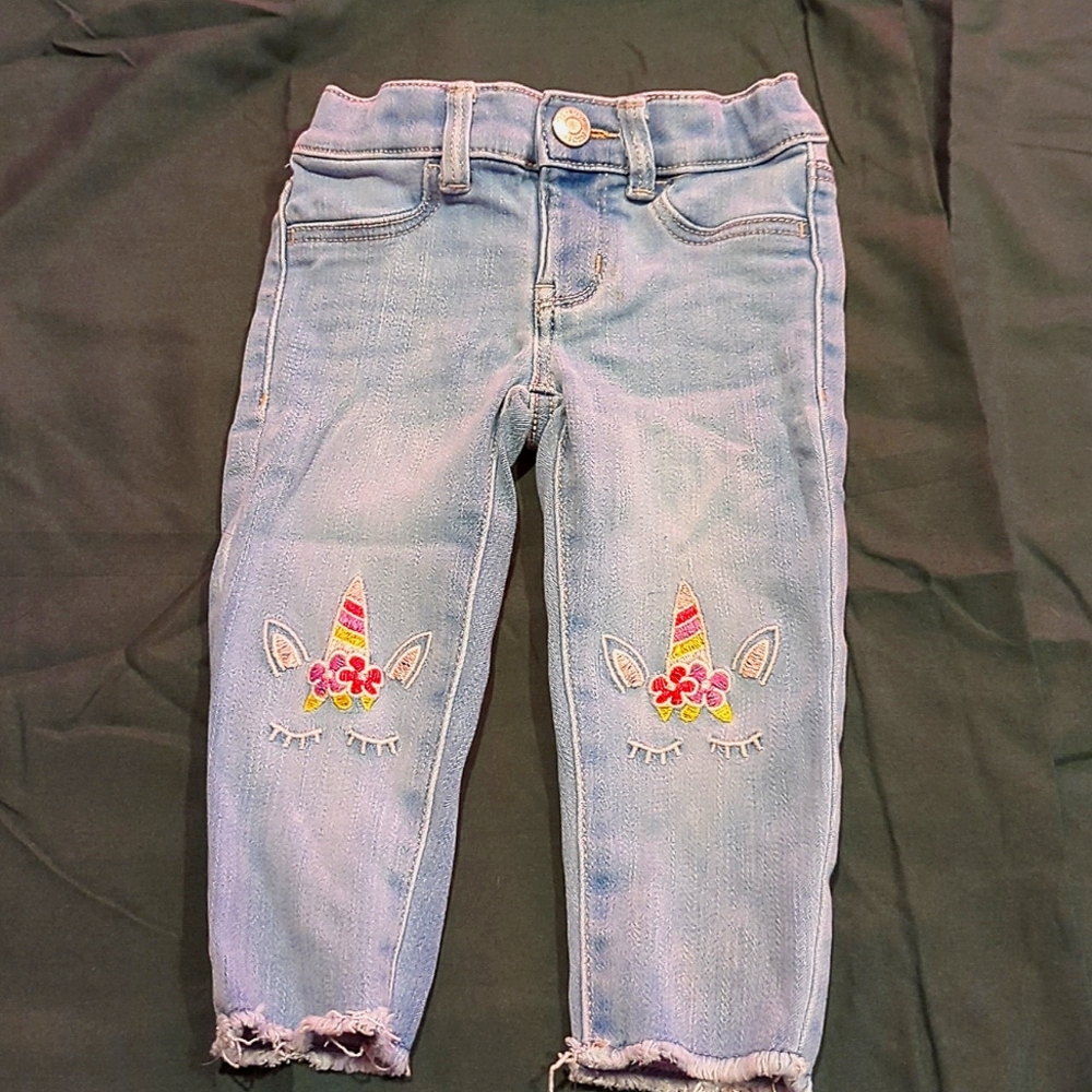 OshKosh B'gosh Size 2T Unicorn Skinny Jeans